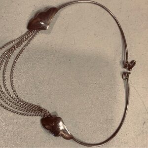 Silver choker Angel wings